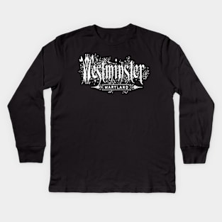 Vintage Westminster, MD Kids Long Sleeve T-Shirt